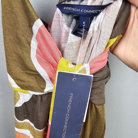 FRENCH CONNECTION Spaghetti Strap Dress Multi-colored Womens Size S - Picture 11 of 13